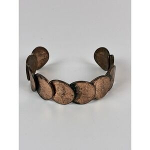 Vintage Penny Coin Cuff Bracelet Handmade from Copper Pennies